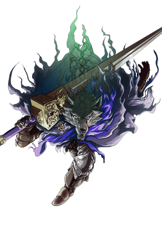 moody dark fantasy colored work